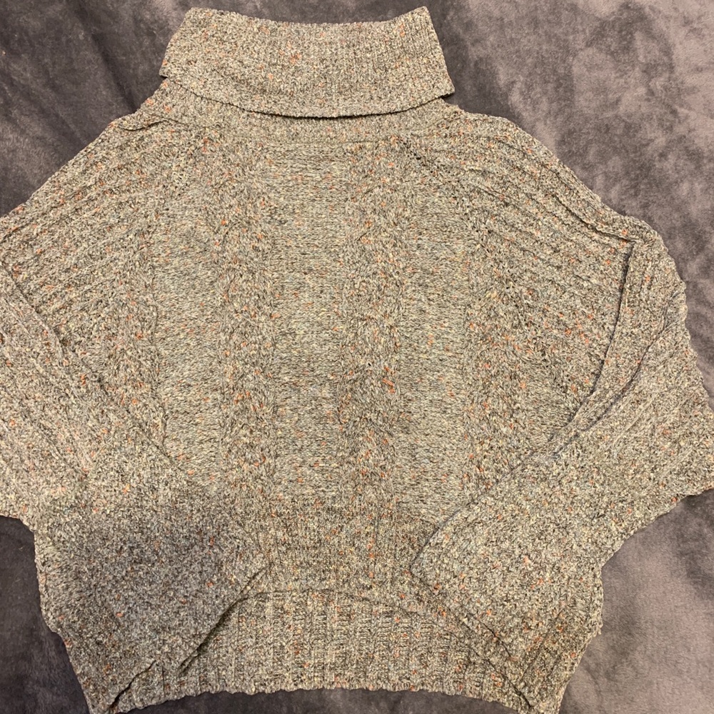 Light Green/Multicolored TurtleNeck Sweater